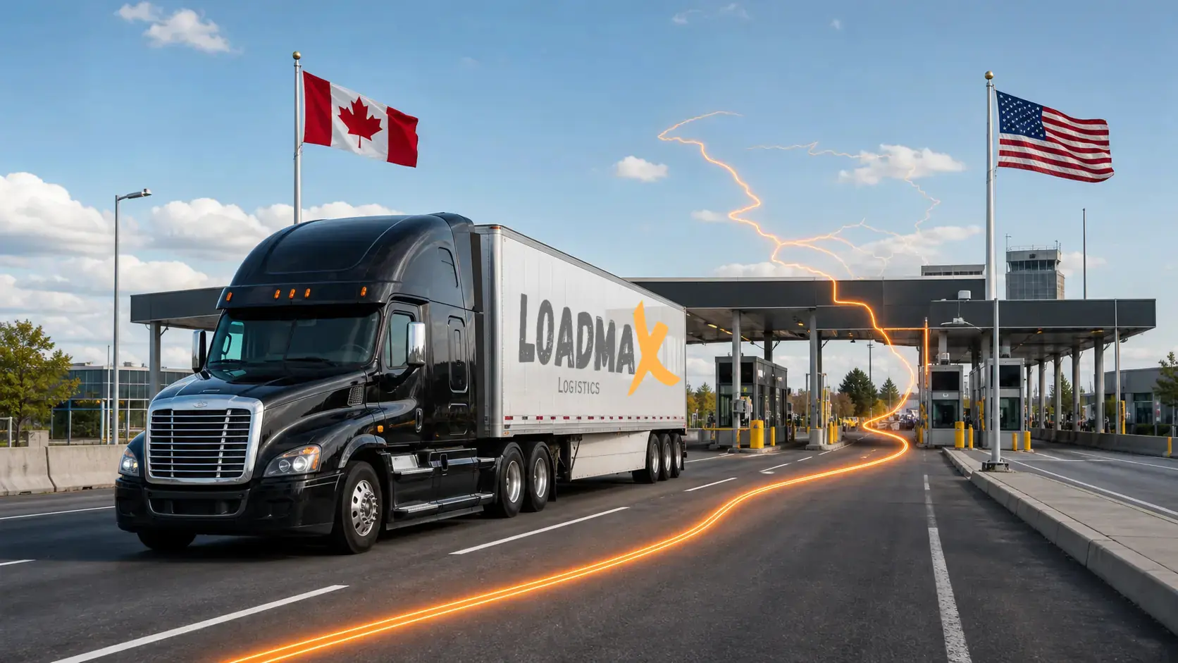 Canada and United States cross-border dry van freight
